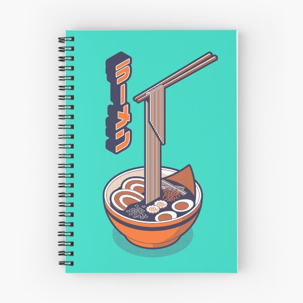 Item preview, Ramen Isometric - Aqua Orange designed and sold by VoodooCircus.