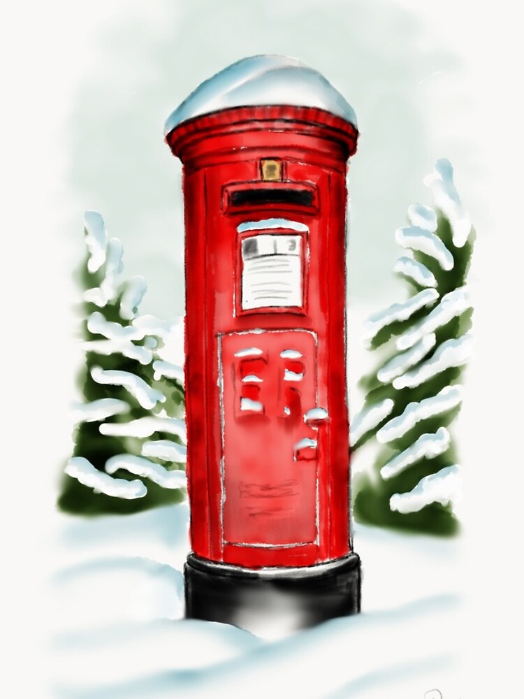 Thumbnail 4 of 4, iPhone Case, Snowy Pillar Box designed and sold by Rasendyll.
