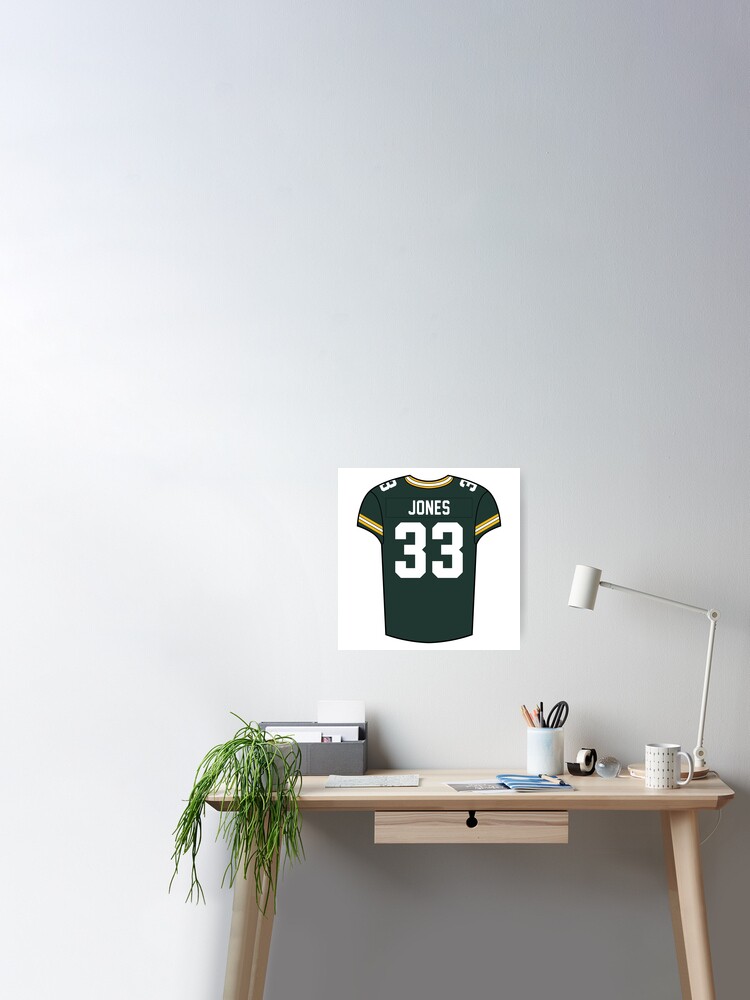 Aaron Jones Home Jersey Poster for Sale by designsheaven