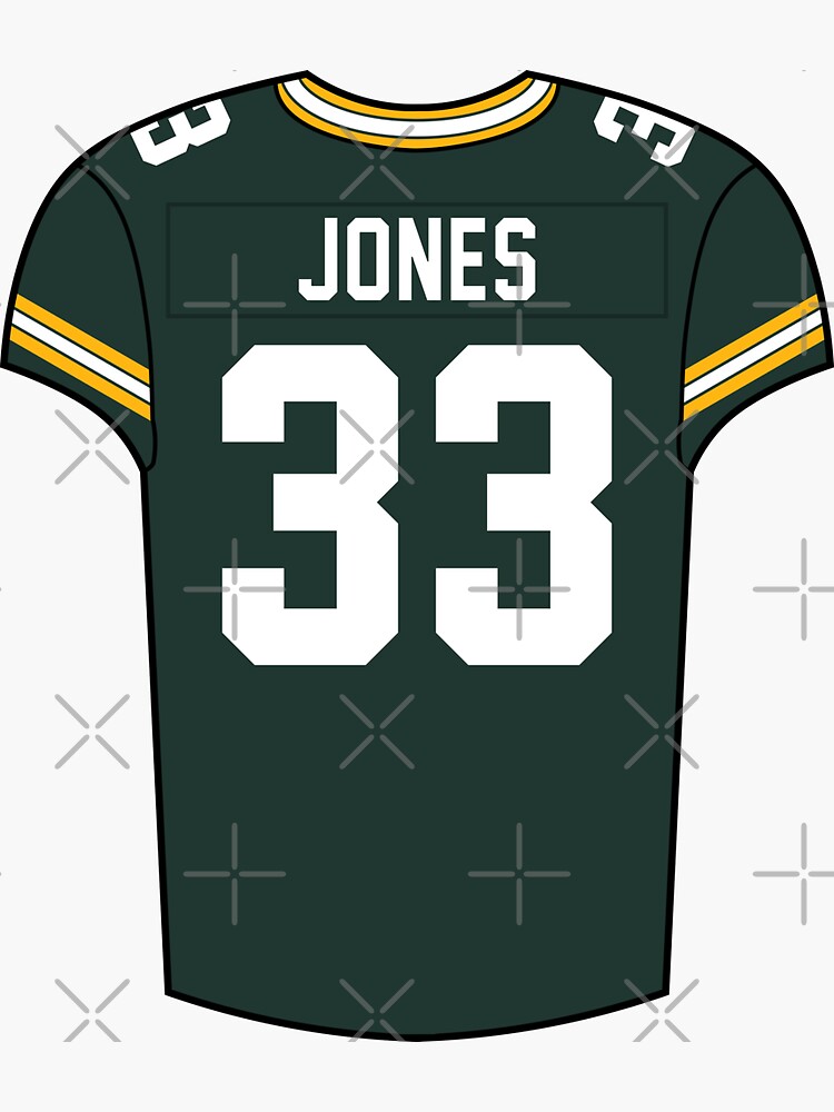 Aaron Jones Home Jersey' Sticker for Sale by designsheaven