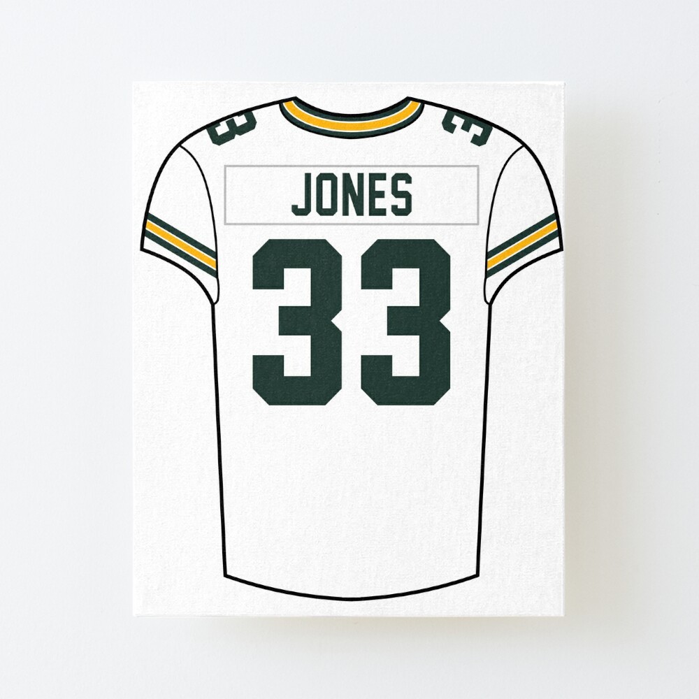 Aaron Jones Away Jersey' Sticker for Sale by designsheaven