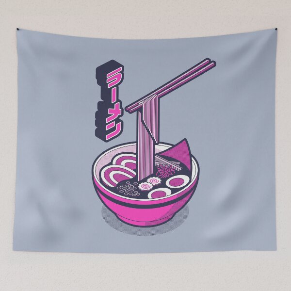 Item preview, Ramen Isometric - Grey Magenta designed and sold by VoodooCircus.