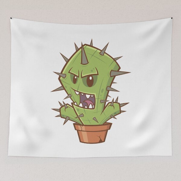 Item preview, cartoon cactus monster halloween designed and sold by kenishahembree.