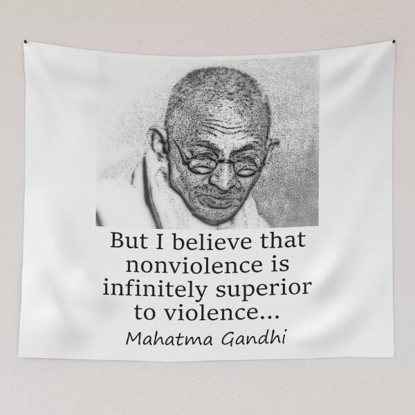 Item preview, But I Believe That Nonviolence - Mahatma Gandhi designed and sold by CrankyOldDude.