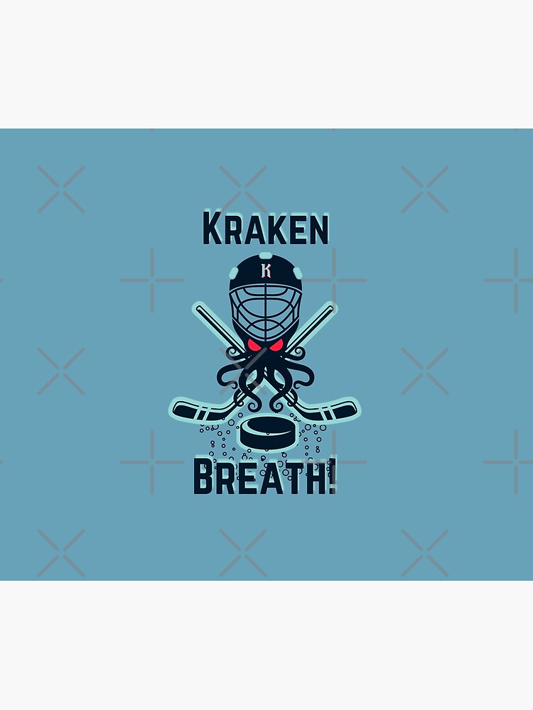 Disover Seattle Kraken, Kraken Breath! Shower Curtain