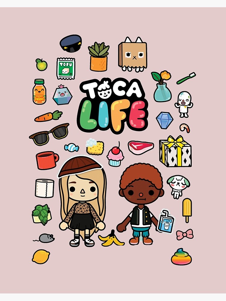 toca boca and gacha life | Art Board Print