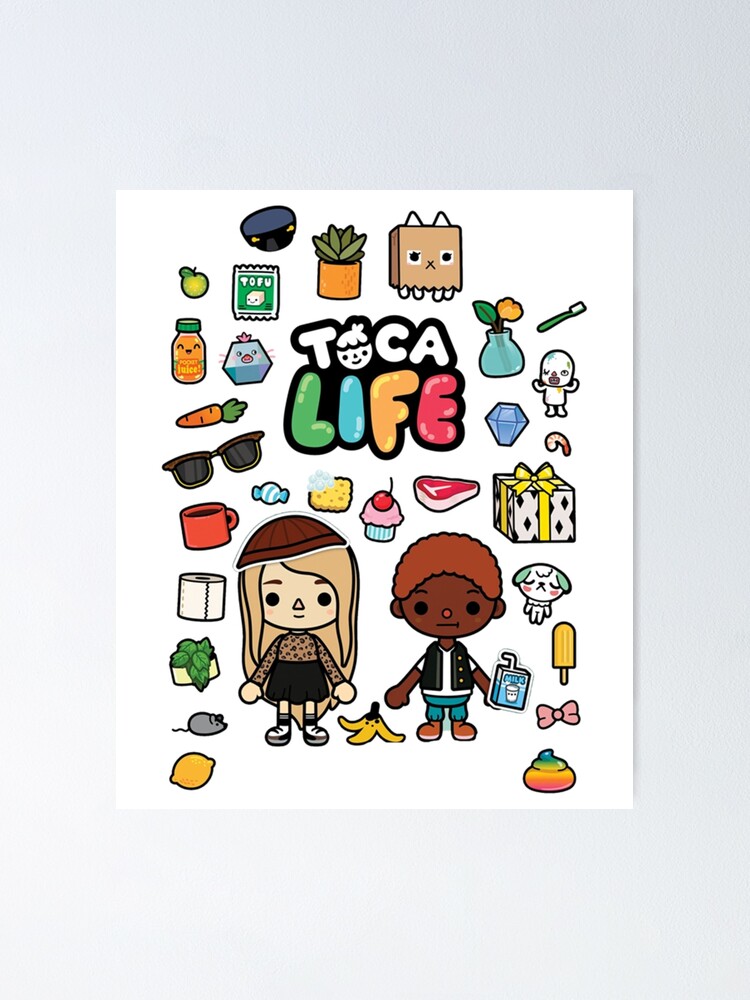 toca boca and gacha life Poster for Sale by kader011