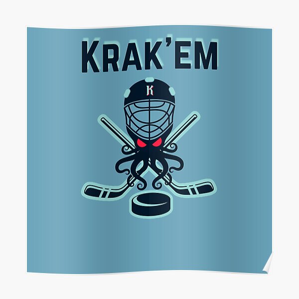 Seattle kraken ice hockey team uniform colors Vector Image