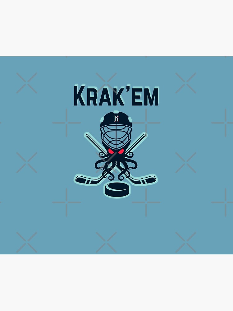 Discover Seattle Kraken, Krak'em V2 Shower Curtain