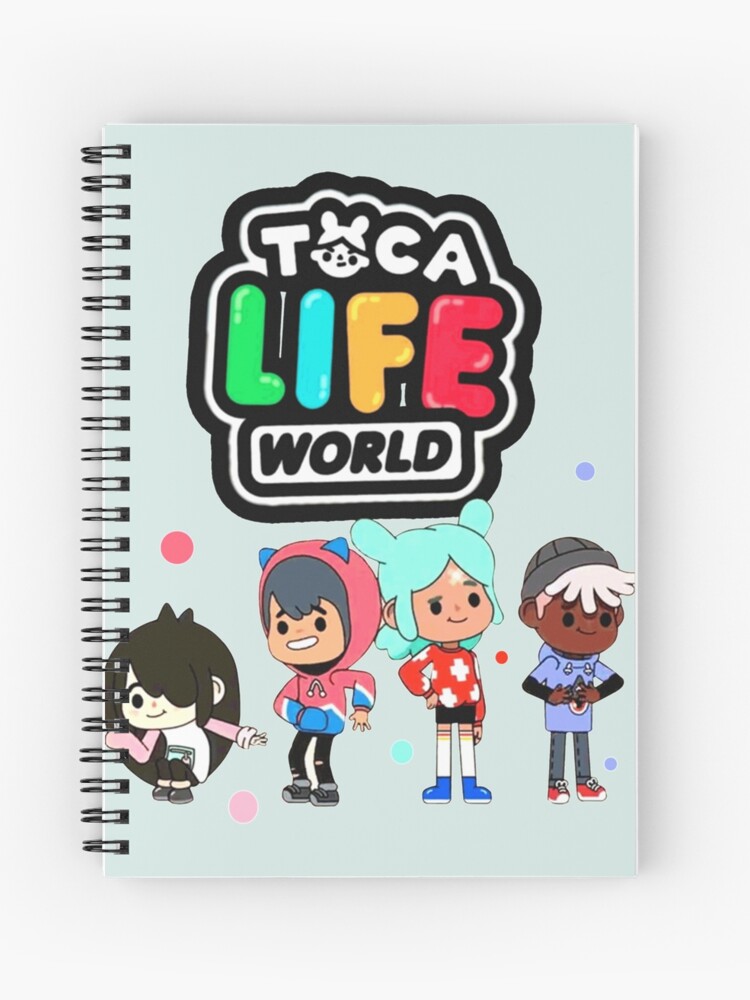 toca boca et gacha life Spiral Notebook for Sale by GeminiMoonA