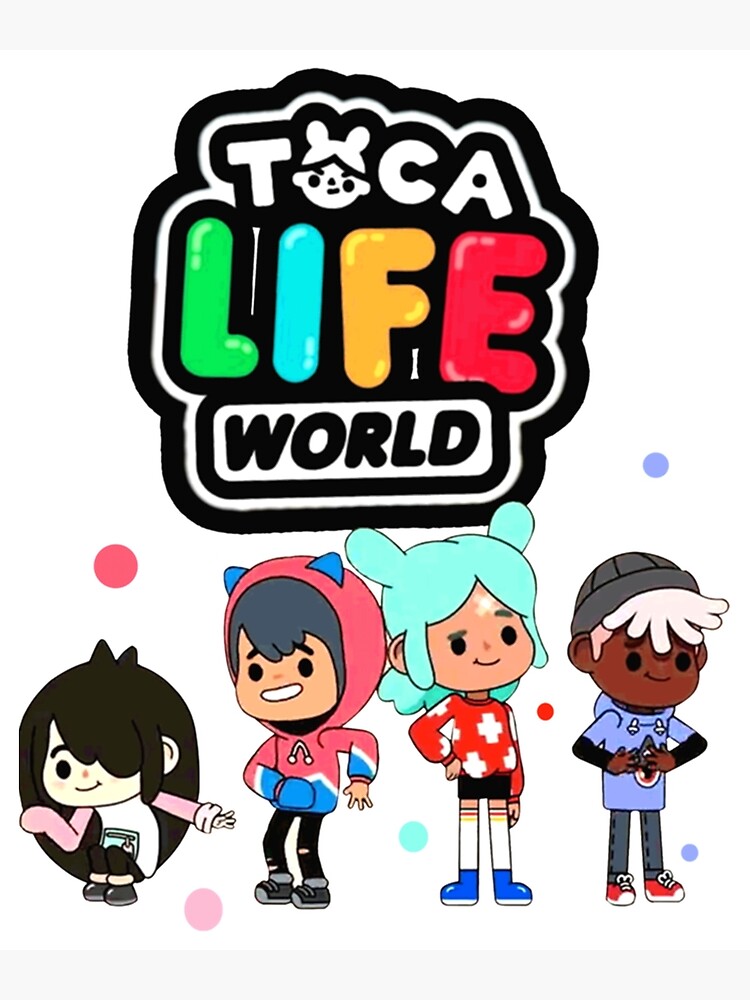 toca boca and gacha life Metal Print for Sale by kader011