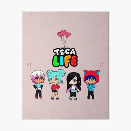 toca boca and gacha life | Art Board Print