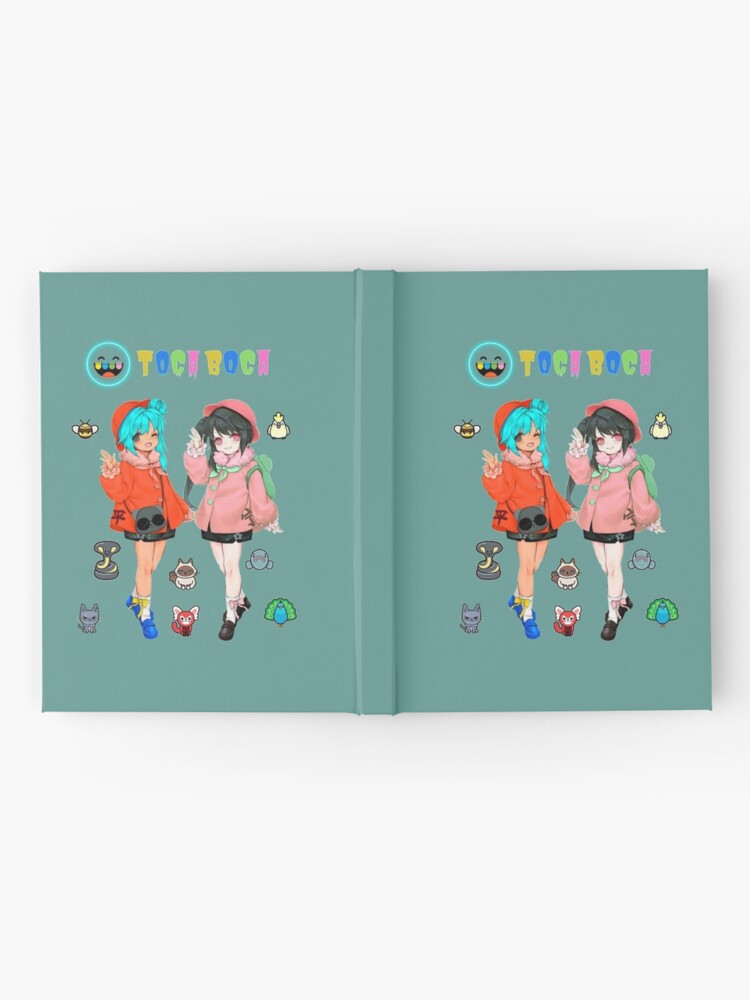 toca boca and gacha life Hardcover Journal for Sale by kader011