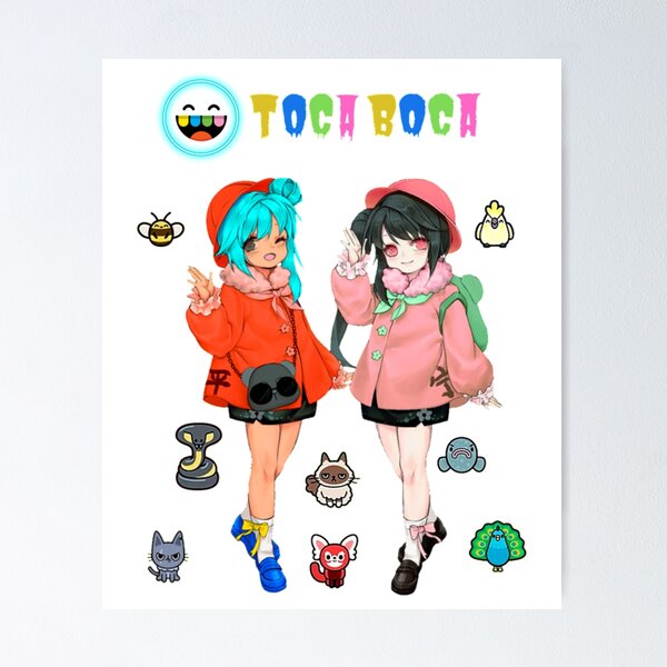 toca boca and gacha life Poster for Sale by kader011