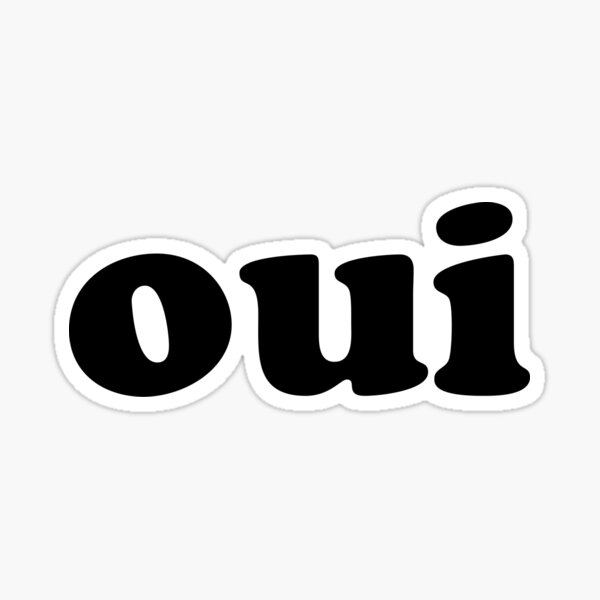 Oui | French Sticker