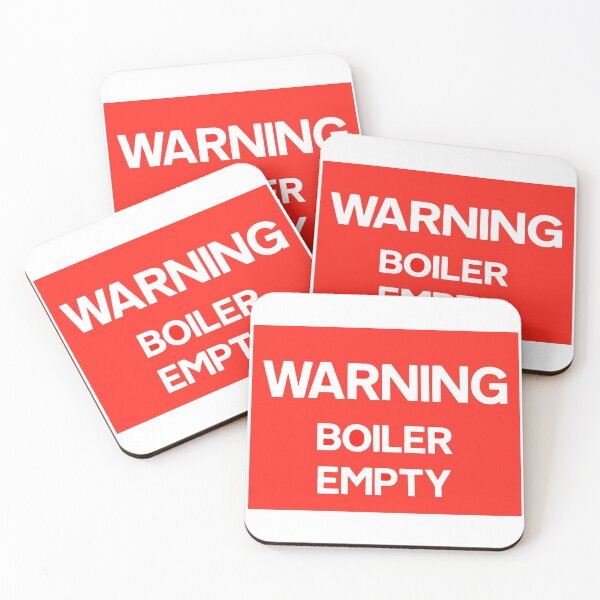 Item preview, Railway sign Warning Boiler Empty designed and sold by Random Railways.