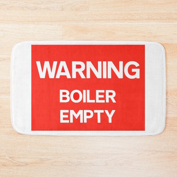 Item preview, Railway sign Warning Boiler Empty designed and sold by Random Railways.
