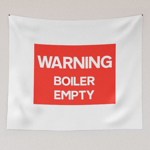 Item preview, Railway sign Warning Boiler Empty designed and sold by Random Railways.