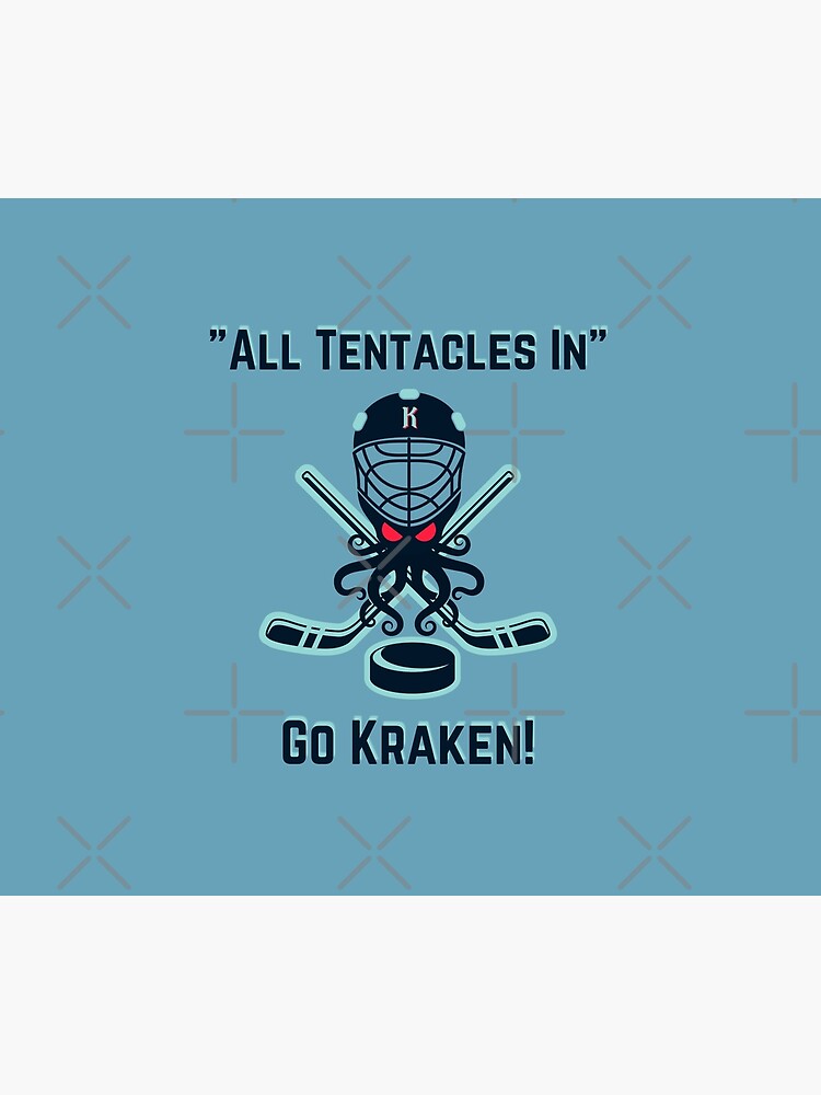 Disover Seattle Kraken, "All Tentacles IN" Shower Curtain