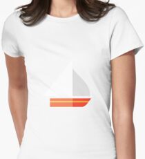 Nautical - Sailboat Women's Fitted T-Shirt