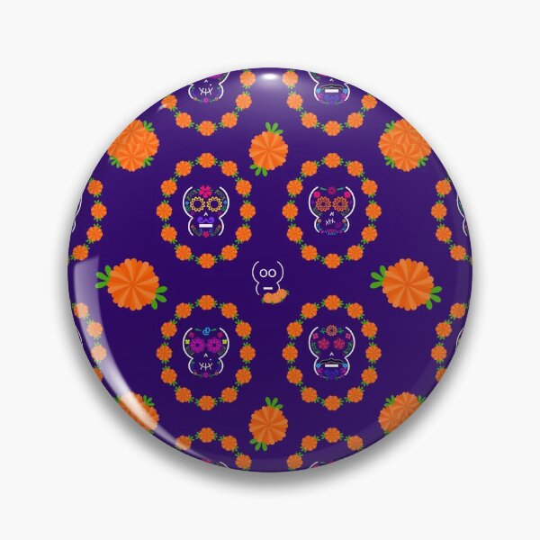 Item preview, Mexican Calaveritas (Skulls) Pattern (PurpleBG) designed and sold by mixMixtli.