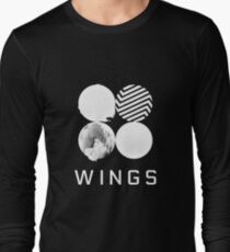 BTS Wings Logo (Black) Long Sleeve T-Shirt