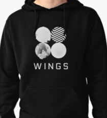 BTS Wings Logo (Black) Pullover Hoodie