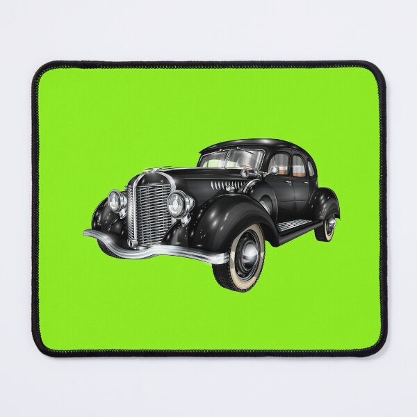 Item preview, vintage retro classic black car designed and sold by BROWNEESHOUSE.