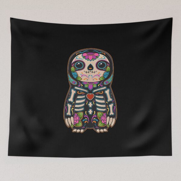 Item preview, Sloth Sugar Skull Mexico Calavera Dia De Los Muertos designed and sold by Gabeporte.