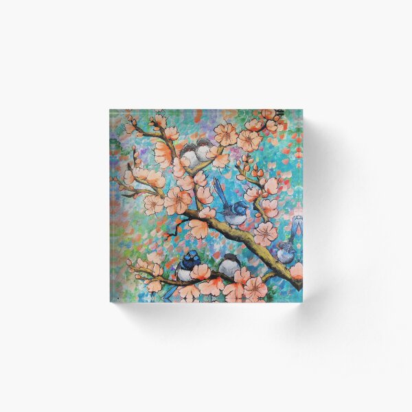 Amongst the Blossoms Acrylic Block