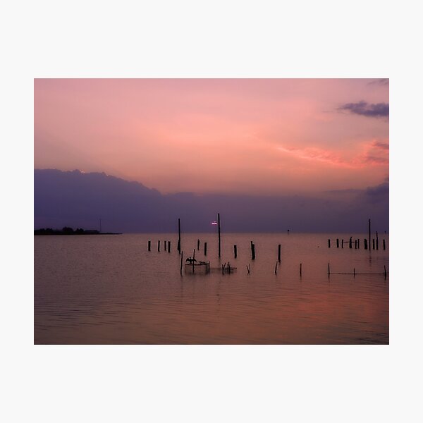 Tangier Sound Sunset Photographic Print