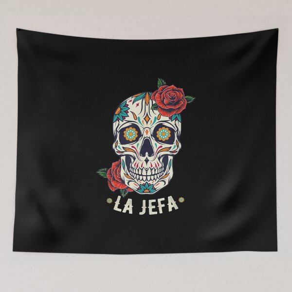 Item preview, La Jefa Sugar Skull Dia De Los Muertos Women Day of The Dead designed and sold by Gabeporte.