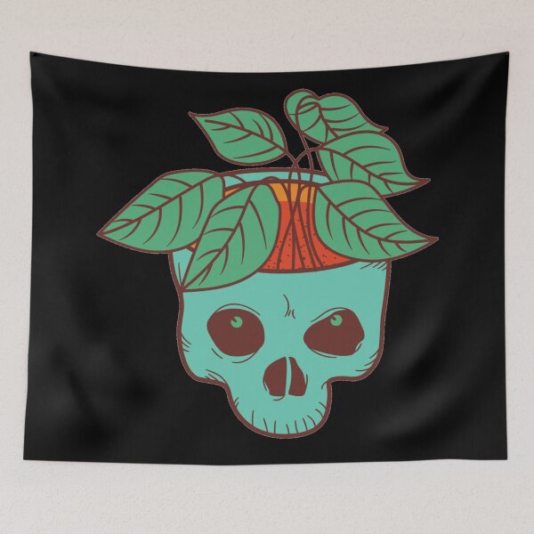 Item preview, Head full of leaves under Human Skull designed and sold by Dynamitebucket.