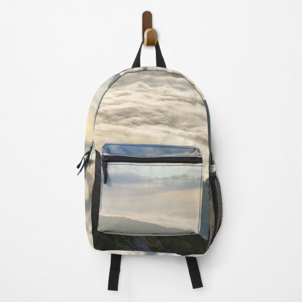 Item preview, Tourist WIth Backpack Rocky Mountain designed and sold by JTS STORE.