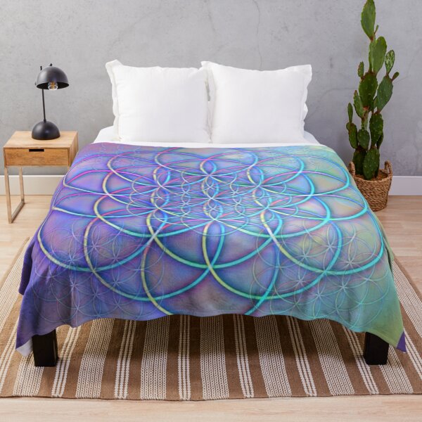 Item preview, Pastel Flower of Life gentle Purple  designed and sold by shantilovesart.