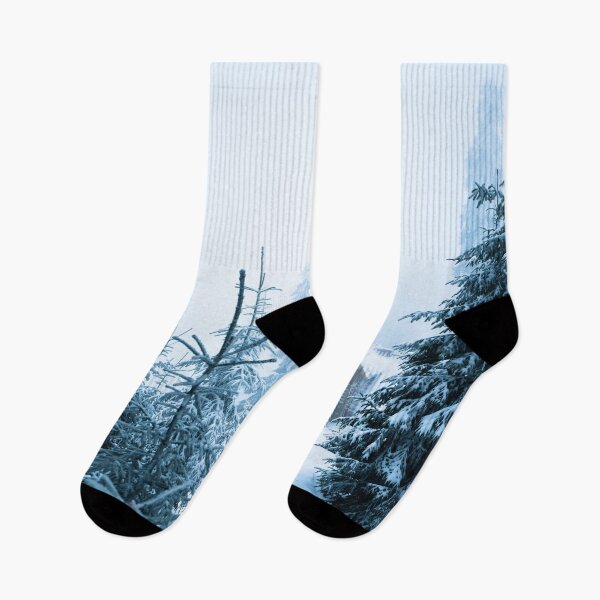 Item preview, Winter Pine Forest With Little House  designed and sold by JTS STORE.