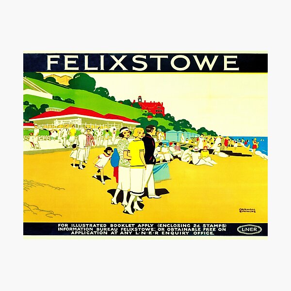 Item preview, Vintage LNER Railway travel poster for Felixstowe designed and sold by Random Railways.