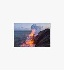 Kilauea Volcano Lava Flow Sea Entry 3- The Big Island Hawaii Art Board