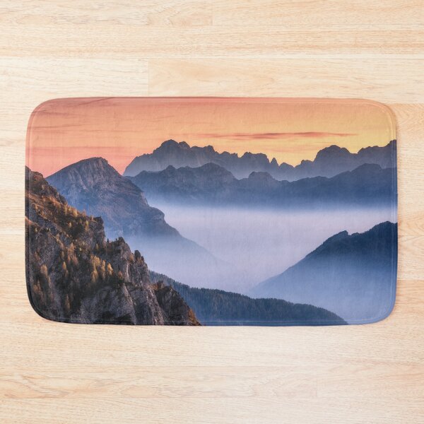 Item preview, Mountains Fog Beautiful Sunset Autumn designed and sold by JTS STORE.