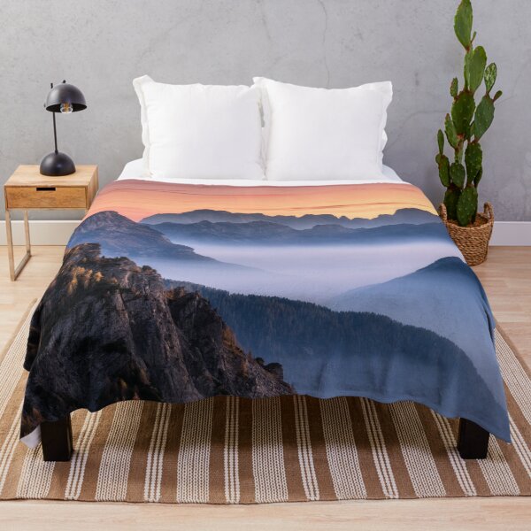 Item preview, Mountains Fog Beautiful Sunset Autumn designed and sold by JTS STORE.