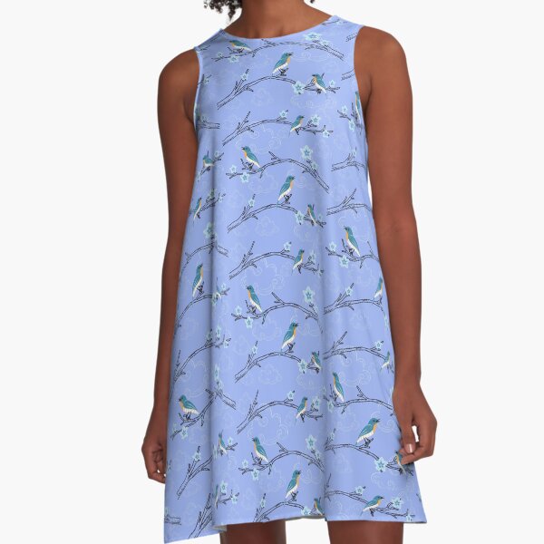 Item preview, Vintage Bluebird of Happiness Pattern designed and sold by Vimbuy.