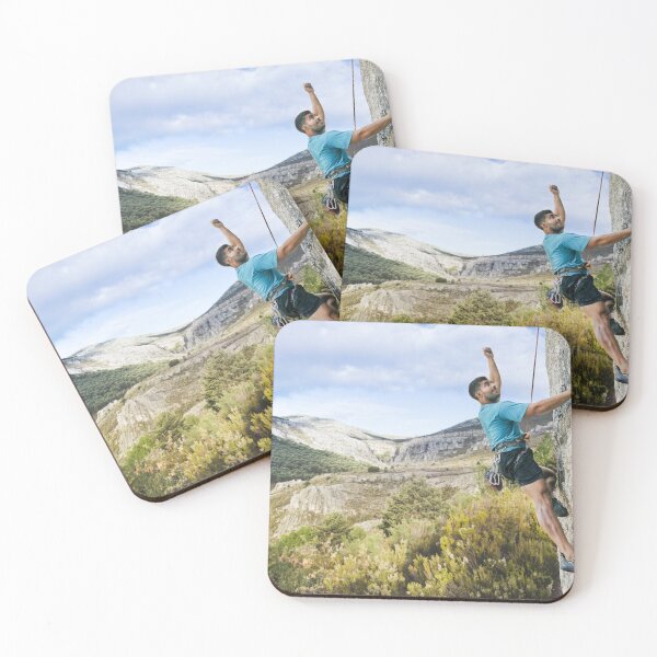 Item preview, Man Climbing Rock Nature designed and sold by JTS STORE.