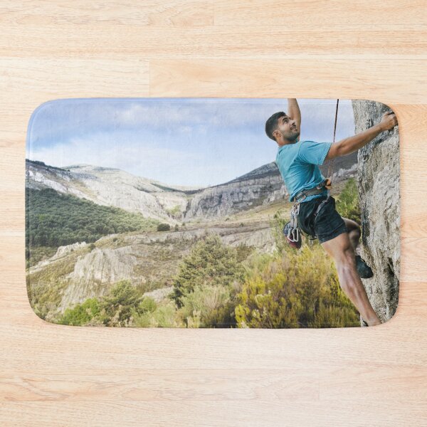 Item preview, Man Climbing Rock Nature designed and sold by JTS STORE.