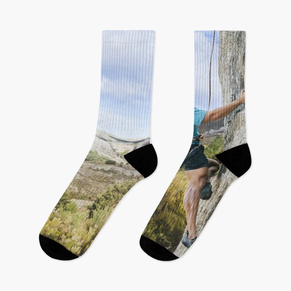 Item preview, Man Climbing Rock Nature designed and sold by JTS STORE.