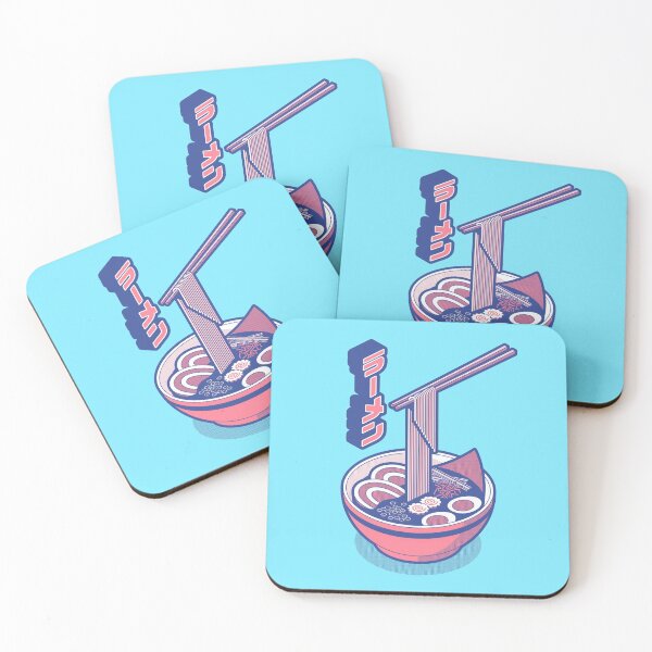 Item preview, Ramen Isometric - Sky Coral designed and sold by VoodooCircus.