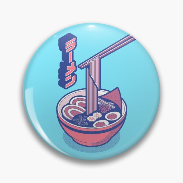 Item preview, Ramen Isometric - Sky Coral designed and sold by VoodooCircus.