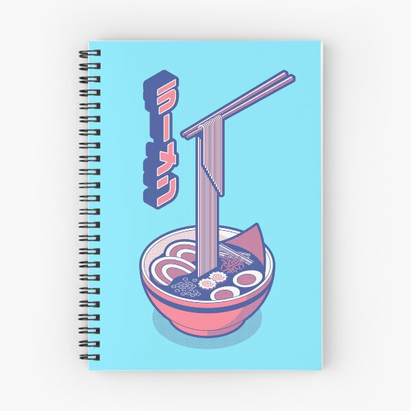 Item preview, Ramen Isometric - Sky Coral designed and sold by VoodooCircus.