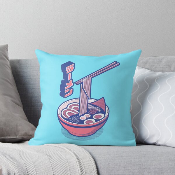 Item preview, Ramen Isometric - Sky Coral designed and sold by VoodooCircus.