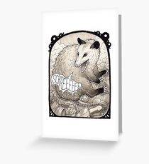 Opossum Greeting Card