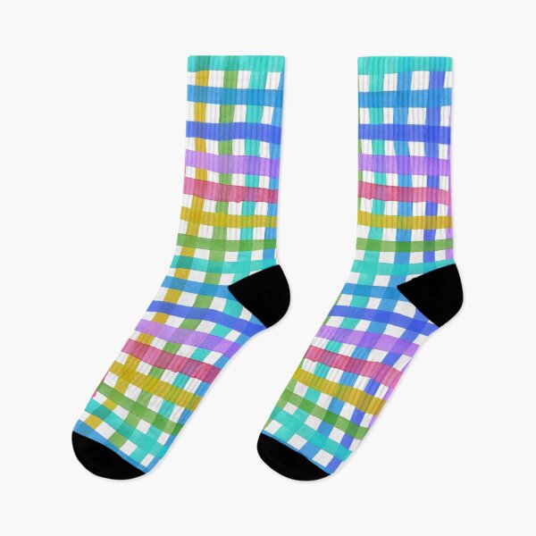 Item preview, Confetti Watercolour Rainbow Overlapping stripes designed and sold by suzzincolour.